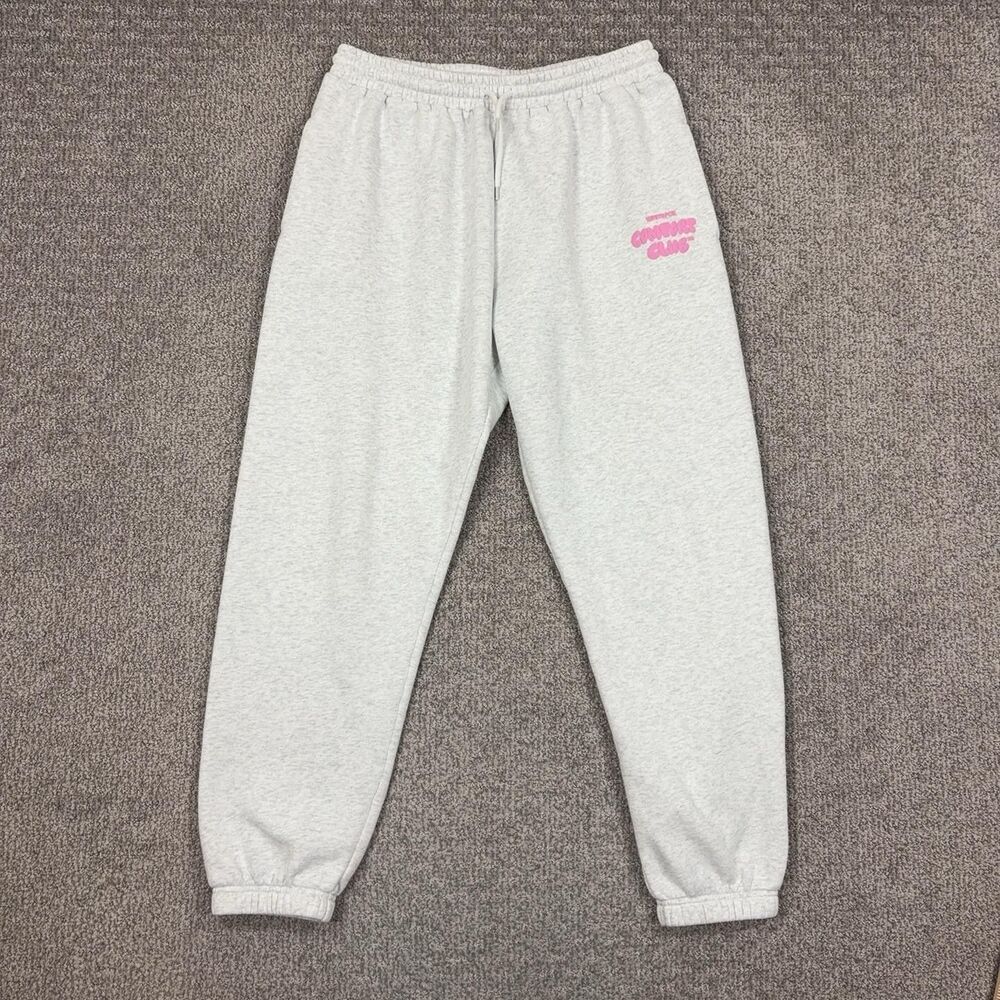 White Fox Sweatpants Womens XL Gray Comfort Club Joggers Lounge Athleisure